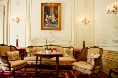 Vintage iç. Çay saati.