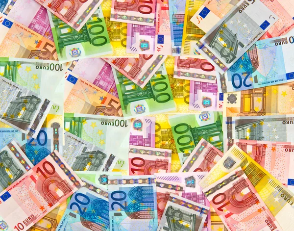 Euro-Banknoten Geld Hintergrund — Stockfoto