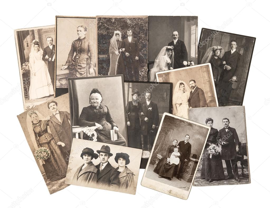 Vintage family and wedding photos