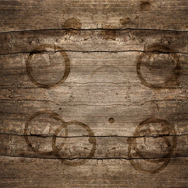 Rustieke houten achtergrond met vlekken — Stockfoto