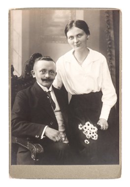 Klasik Stüdyo fotoğrafı çift