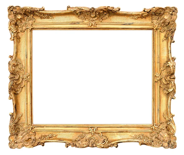 Oude gouden frame. Vintage achtergrond — Stockfoto