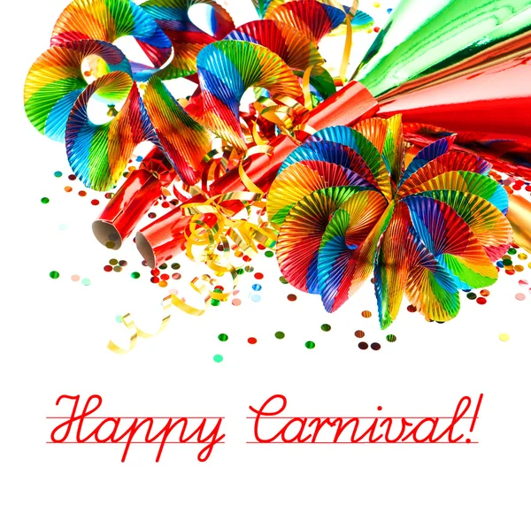 Festive background with carnival decoration — Stock Photo, Image