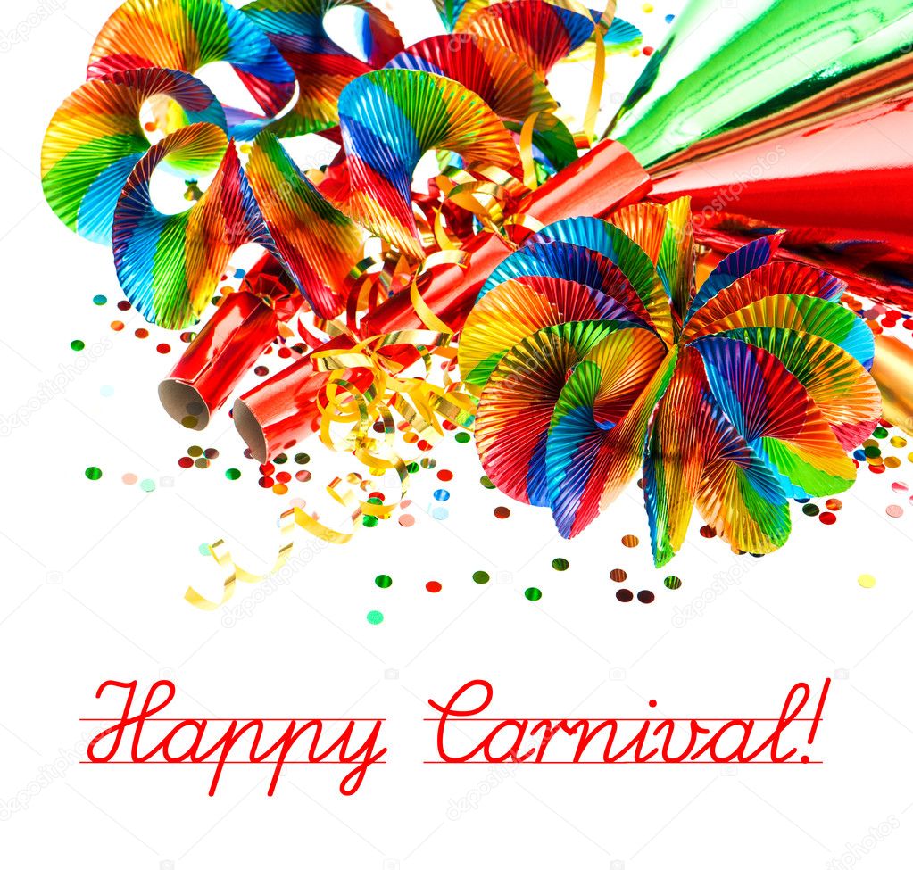 festive background with carnival decoration