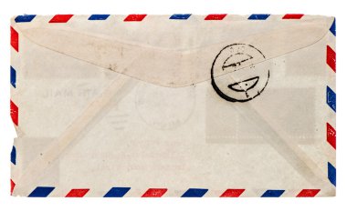 Vintage havayolu zarf. Retro sonrası mektup