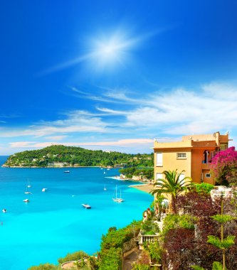 güzel Akdeniz manzarası, Fransız Rivierası