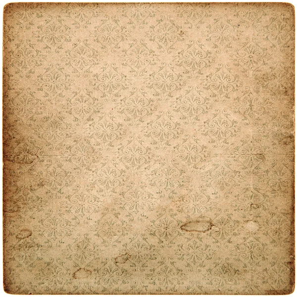 Old vintage grunge paper sheet with pattern — Stock Photo, Image