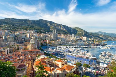 formula 1 grand prix de monac için hazırlanan monaco liman manzarası