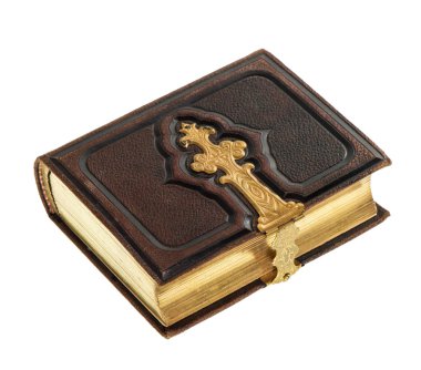 Altın süslemeli antika kitap