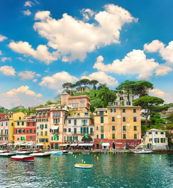 ligurian kıyısında ünlü portofino Köyü