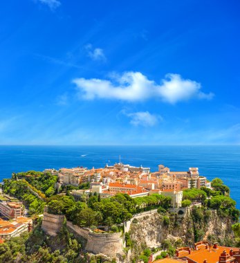 Monaco Prens'in Sarayı ile panoramik manzaralı