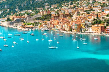 luxury resort Villefranche, french riviera, Provence clipart
