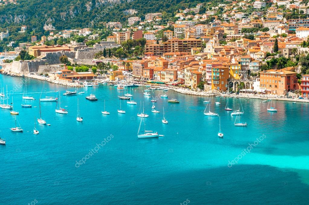 Luxury resort Villefranche, french riviera, Provence Stock Photo by ...
