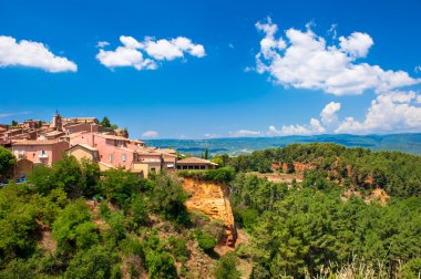 Roussillon köyü yakınlarında gordes, provence, Fransa