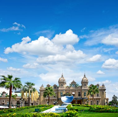monaco, monte carlo, landmark Grand casino. Fransız Rivierası
