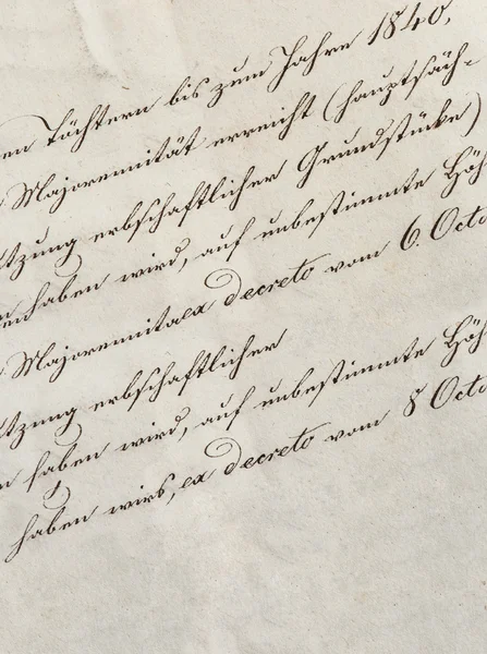 Vintage handschrift met niet-gedefinieerde tekst. manuscript — Stockfoto