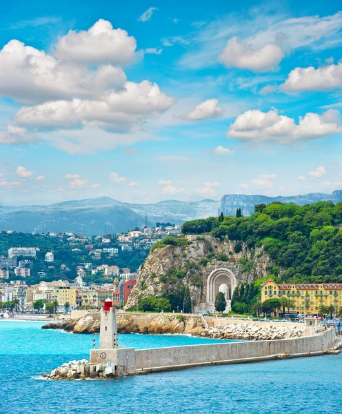 Mediterráneo, ciudad de Niza, Costa Azul, Francia, Provenc — Foto de Stock