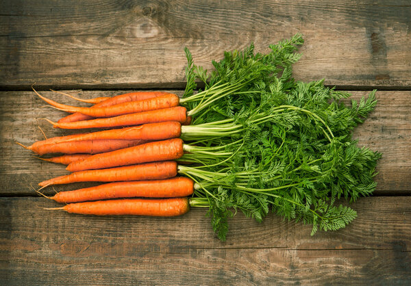 Fresh carrots.