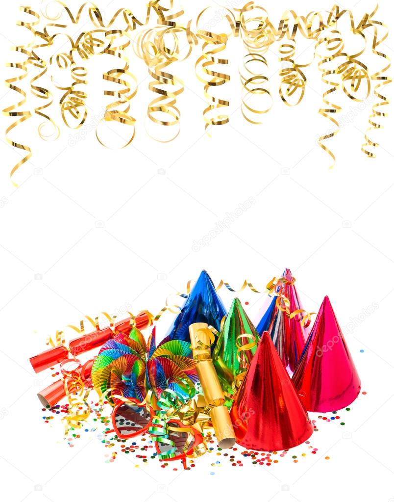 garlands, streamer, confetti. carnival birthday party
