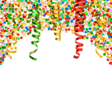 parlak flama üzerinde beyaz renkli konfeti