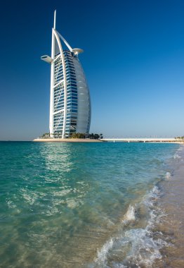 burj al arab otel jumeirah Plajı'nın görünümü
