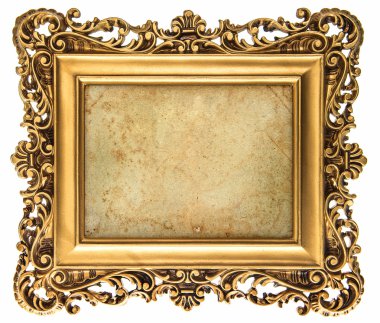 Barok tarzı altın resim çerçevesi tuval ile