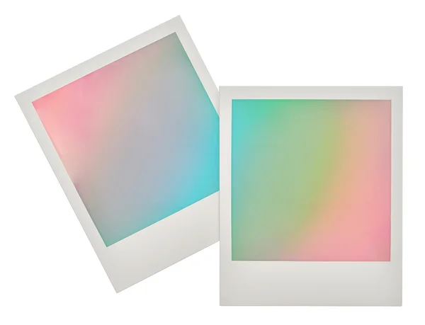 Pastel renkli arka plan ile anlık fotoğraf çerçeveleri — Stok fotoğraf