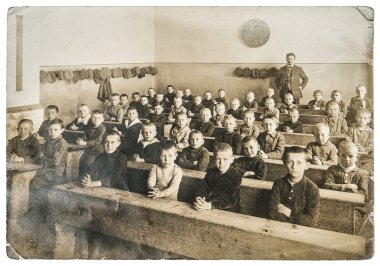 antika portre sınıf. Vintage Fotoğraf