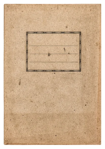 Cubierta de libro de papel viejo aislado en blanco —  Fotos de Stock
