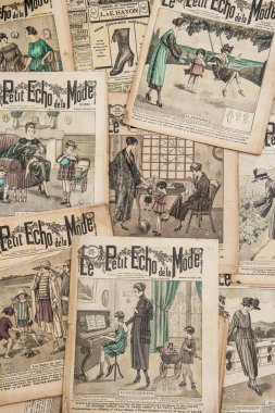 antika Fransız moda dergisi 1919