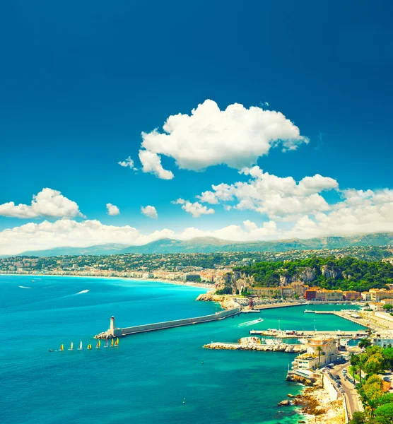 Mediterranean resort, Nice city, France, french riviera — Stock Photo, Image