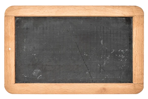 Vintage blackboard with wooden frame isolated on white — Stock Photo, Image