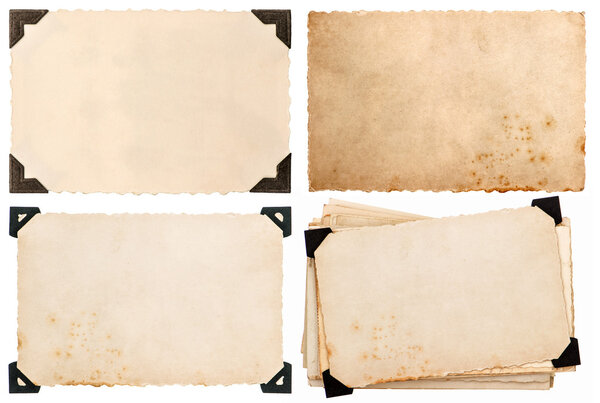 старый картон с углом, открытка, старая бумага
