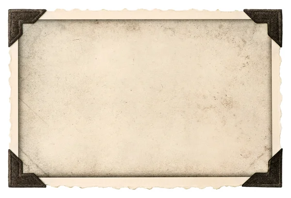 Old photo frame with corner and empty field for your picture — Stock Photo, Image