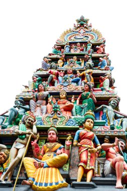 Singapur'daki en eski hindu Tapınağı sri mariamman