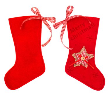 Noel Baba hediyeleri kırmızı Noel çorap