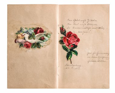 Scrapbooking albüm işaretlemeler ve resimleri