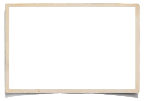 Vintage Photo Frame Mock Empty White Field — Stock Photo, Image