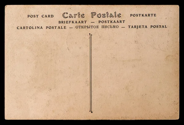 Используемый Бумажный Фон Винтажное Почтовое Письмо Картон Черном Фоне — стоковое фото