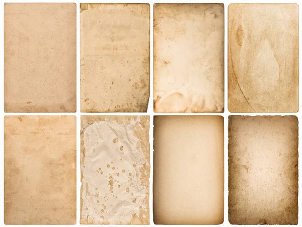 Staré Papírové Listy Použité Pozadí Špinavého Papíru — Stock fotografie