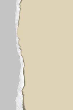 Şablon yırtılmış kağıt arka plan. Yırtık kenarlar dikey pankart