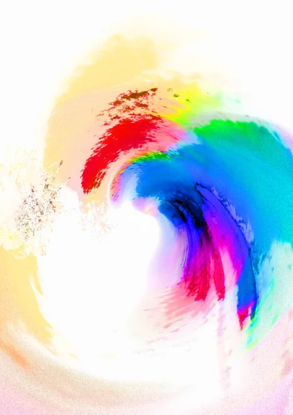 抽象的な明るい背景多色の絵の具の飛沫水彩の飛沫と斑点のデジタル模倣 — ストック写真