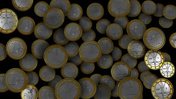 Euromünze b — Stockfoto