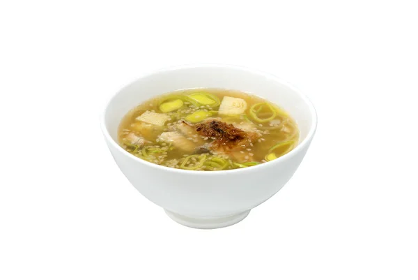 Угорь суп и тофу — стоковое фото