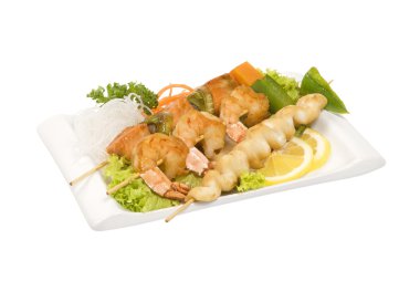 Yakitori deniz ürünleri