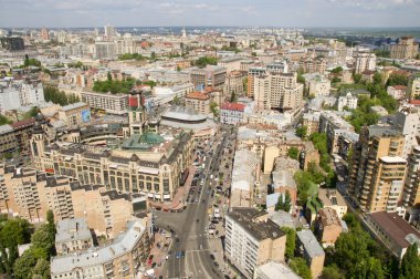 şehir merkezinin görünümü üst kiev