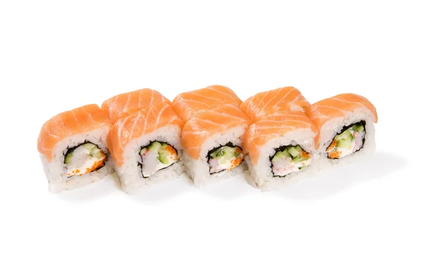 Salmon crab rolls — Stock Photo, Image