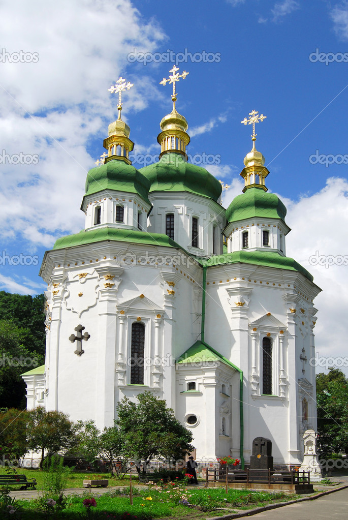 Ukraine Kiev Church Vydubitsky