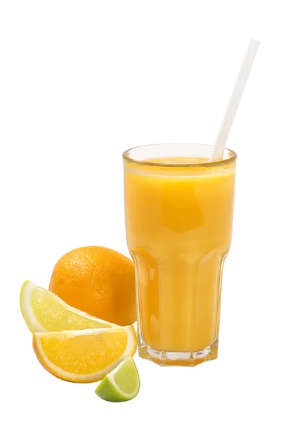 Citrus juice in a tall glass — ストック写真