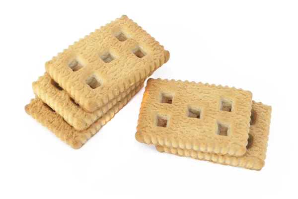 Quadratische Kekse — Stockfoto